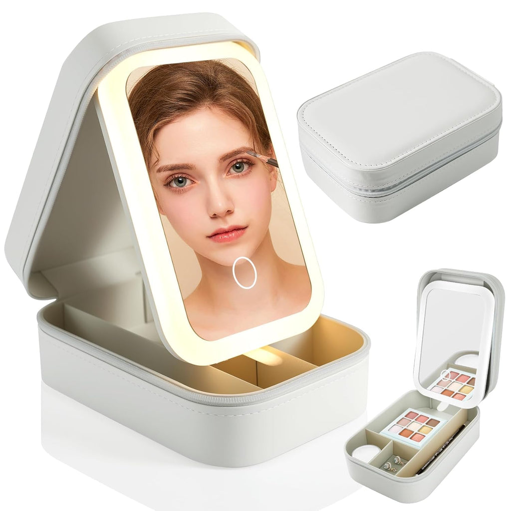 💸GlamGlow LED Mirror Jewelry Box🫣
