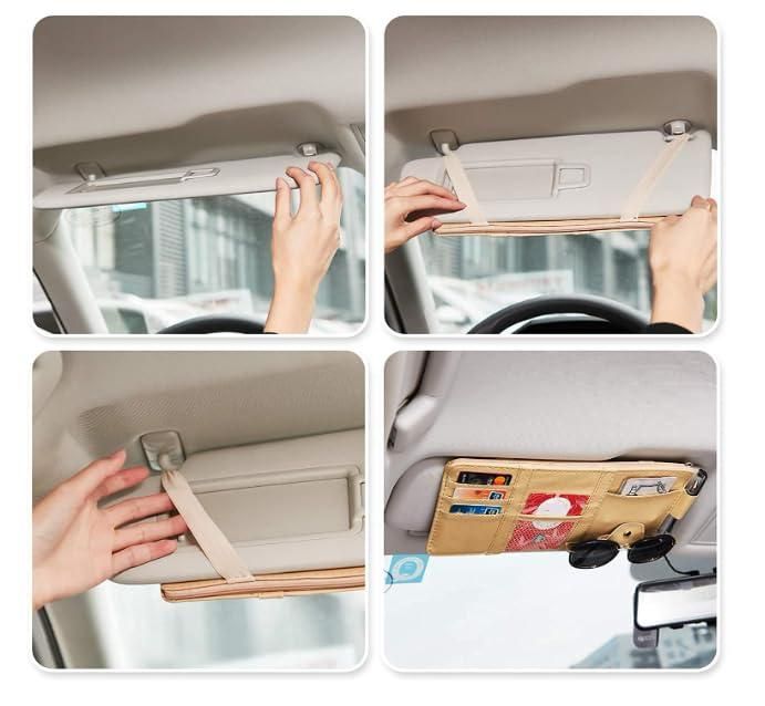 Car Sun Visor Organizer — Keep Essentials Handy, Drive Clutter‑Free 🚗🧾