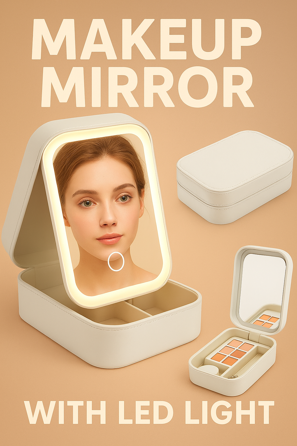 💸GlamGlow LED Mirror Jewelry Box🫣